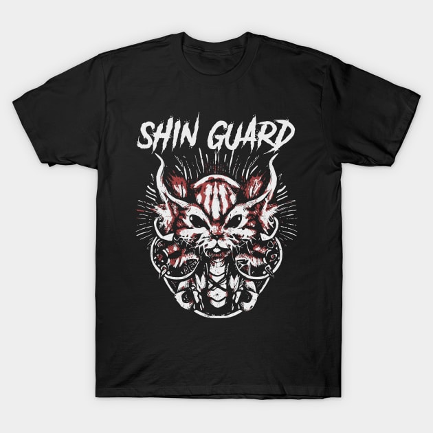 shin guard and the dark fox T-Shirt by low spirit